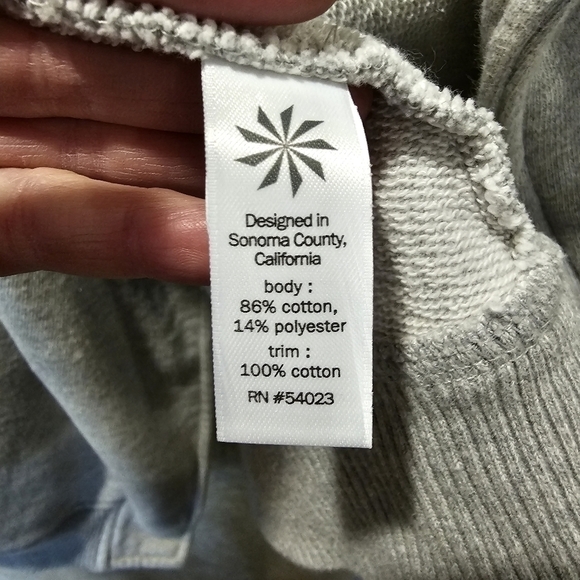 Athleta Wrappers Delight Heathered Grey Sweatshirt Jacket - Picture 6 of 8
